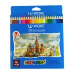 مداد رنگی ۲۴ رنگ وک بسته مقوایی مناسب طراحی و مدرسه