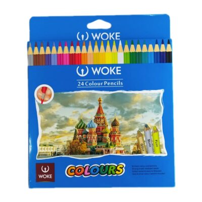 مداد رنگی ۲۴ رنگ وک بسته مقوایی مناسب طراحی و مدرسه