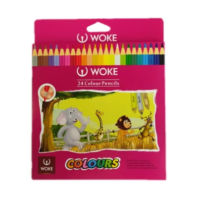 مداد رنگی ۲۴ رنگ وک بسته مقوایی مناسب طراحی و مدرسه