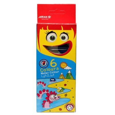 آبرنگ 6 رنگ آریا برای کودکان و دانش‌آموزان