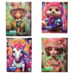 دفتر ۵۰ برگ جلد طلقی فانتزی–کلاسیک